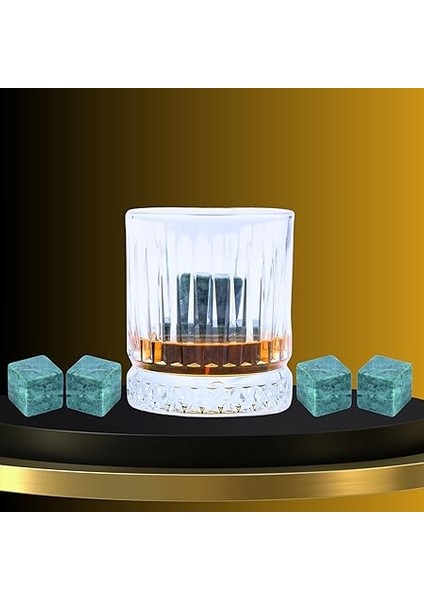 Granit 4 Adet Viski Taşı Soğutma Kesesinde Sertifikalı Babalar Günü Hediyesi fiyatları