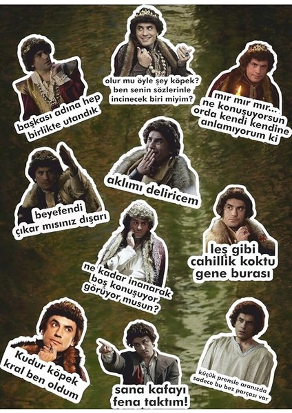 Major Selection Prens Dizisi Sticker Set Telefon Laptop Notebook Tablet Defter Etiket, 584651364651