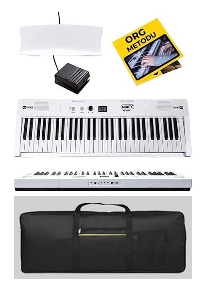 PS4000WH Tuş Hassasiyetli 61 Tuşlu Org Bluetooth USB Midi Metod (Sustain Pedalı Çanta) modelleri