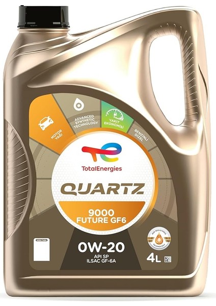 Quartz 9000FUT.GF6 0W20 Motor Yağı 4 Litre