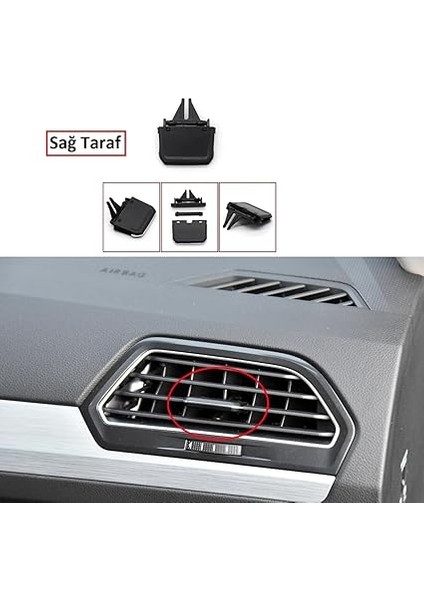 Tıguan ile Uyumlu Sağ Ön Havalandırma Klima Izgarası Yönlendirme Klipsi. 5NB819704 modelleri
