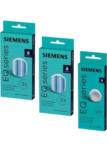 TZ80001 10 Reinigungstabletten + 6 Entkalkungstabletten TZ80002 Eq Için