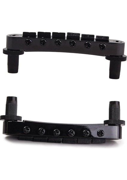 GA105 Geniş Kenarlı Gitar Köprü Makaralı Eyer Ayar Seti Siyah Elektrik Gitar Ayar Aletleri Yedek