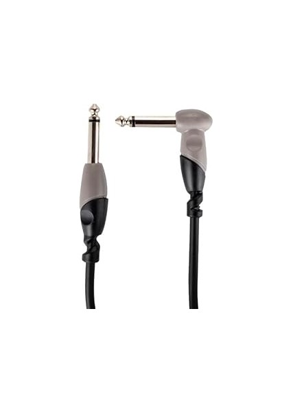 Joes KCL-156-3M Siyah-Gri 3 Metre Açılı Gitar Enstrüman Kablosu Kozmos modelleri