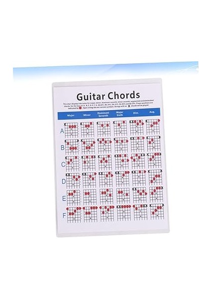 Gitar Eğitim Akoru Gitar Akoru Uygulama Tablosu Perde Tahtası Nota Çıkartmaları fiyatları