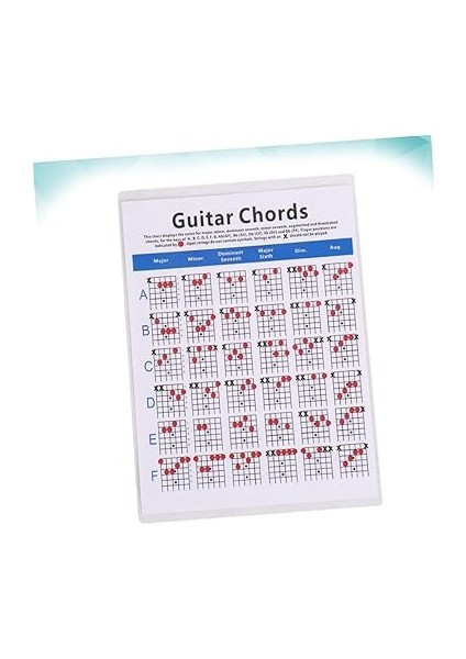 Gitar Eğitim Akoru Gitar Akoru Uygulama Tablosu Perde Tahtası Nota Çıkartmaları fırsatları