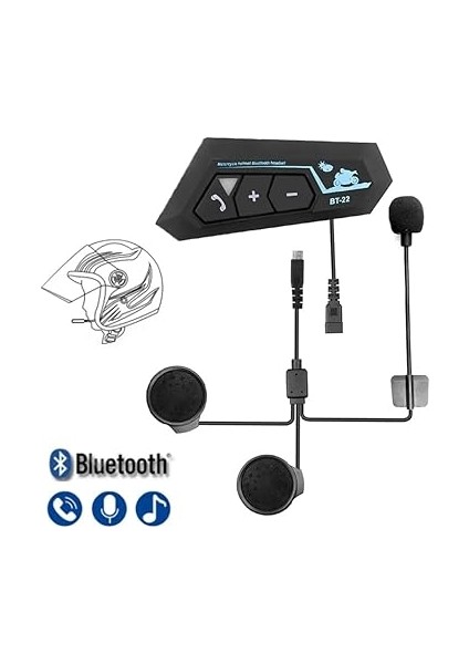 BT22 Intercom Motosiklet Kask Kulaklık Bluetooth 5.0 fiyatları