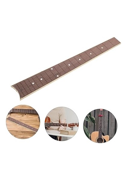 1 Bilgisayar Gitar Kavisli Klavye Halk Gitarı Parmak Plakası Gitar Klavye Çıkartmaları Akçaağaç Klavye Gitarlar Fingerboard Parmak Tahtası Gitar Kaynağı Klavye Için Gitar Gül Ağacı fırsatları