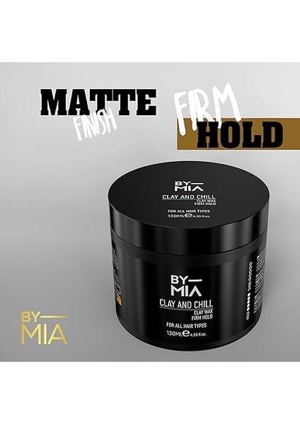 Mıa Clay And Chill, Doğal Mat Görünüm, Güçlü Tutuş, Erkekler ve Kadınlar Için Saç Vaksı 130 ml indirimleri