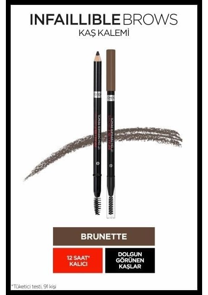 Parıs Infaillible Brows Kaş Kalemi 03 Brunette fiyatları