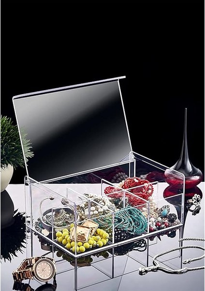 Akrilik Çay Kutusu 6 Bölmeli Kapaklı Poşet Bitki Çayı Saklama Kabı - Akrilik Pratik ve Şık Akrilik Çay Kutusu - 6 Bölmeli Kapaklı Poşet ve Bitki Çayı Saklama Kabı indirimleri