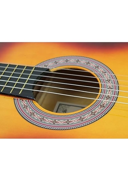 CG-3802 Klasik Gitar 100CM (Kılıf + Pena) - Sunburst fırsatları