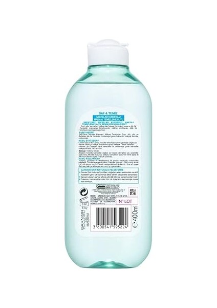 Skin Naturals Saf & Temiz Micellar Kusursuz Makyaj Temizleme Suyu (400 Ml) modelleri