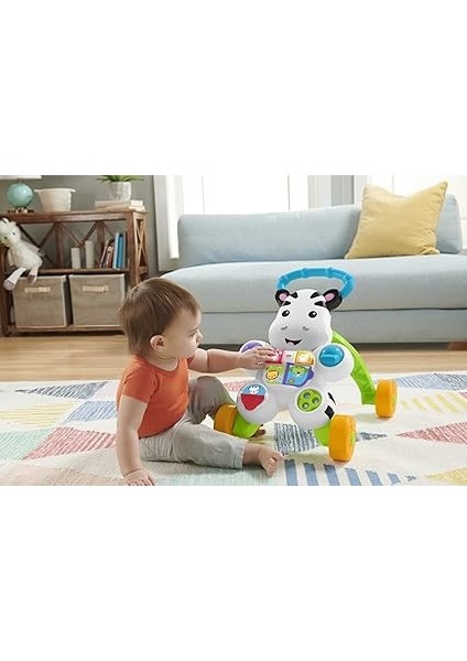Melodili Zebra Yürüteç Fisher-Price Melodili Zebra Yürüteç, Yürümeye Teşvik Edici Işıklı ve Müzikli DLD80 DLD80 fiyatları