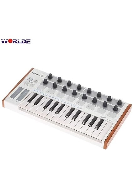 Taşınabilir Mini Profesyonel 25 Tuşlu USB Mıdı Davul Pedi ve Klavye Denetleyicisi indirimleri