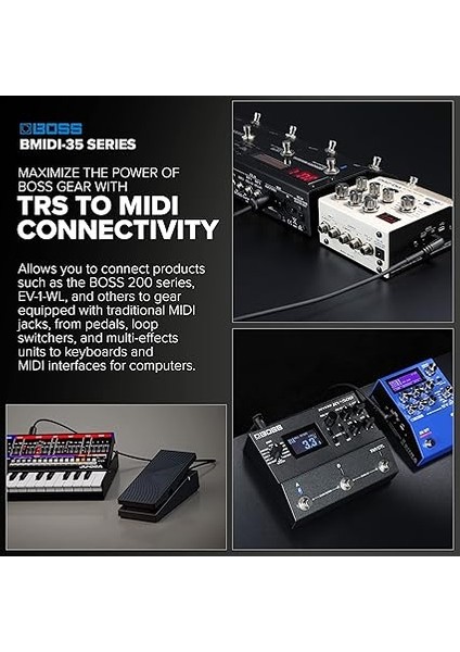 Bmıdı-2-35 – 60 cm – Yer Tasarrufu Sağlayan 3,5 mm Trs 5 Pinli Midi Kablo, Çok Yönlü Fişli, Yüksek Kaliteli Bağlantı Pedalları modelleri