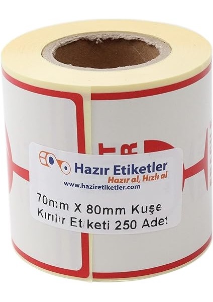 Kırılır Etiketi, Fragile Label 70MM x 80MM Ruloda 250 Adet Sticker, Koli Için Çıkartma Güvenlik Etiketi, Dikkat Kırılır Uyarı indirimleri