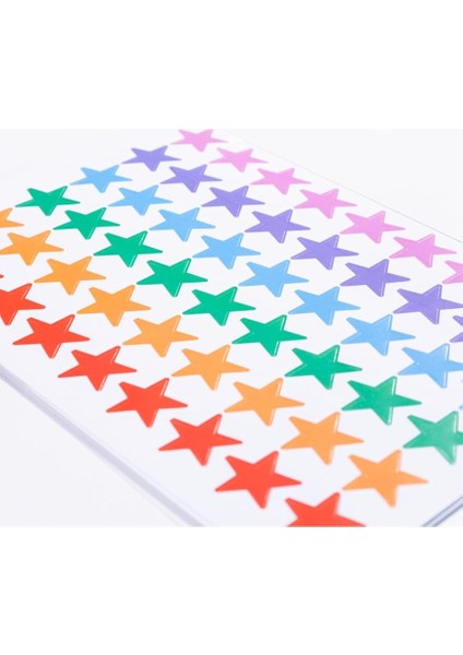 Karışık Renkli Yıldız Sticker Seti, 540 Adet