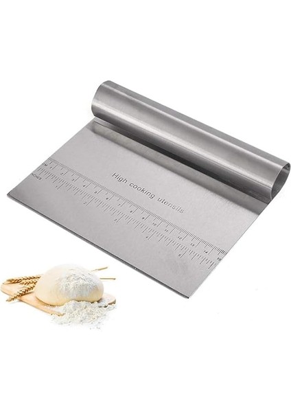 Home Çelik Hamur Kesici,metal Hamur Sıyrıcı,pasta Sıyırma Aparatı,hamur Dilimleyici,pasta ve Pastacılık Için Çelik Şekillendirici ve Hamur Porsiyonlayıcı