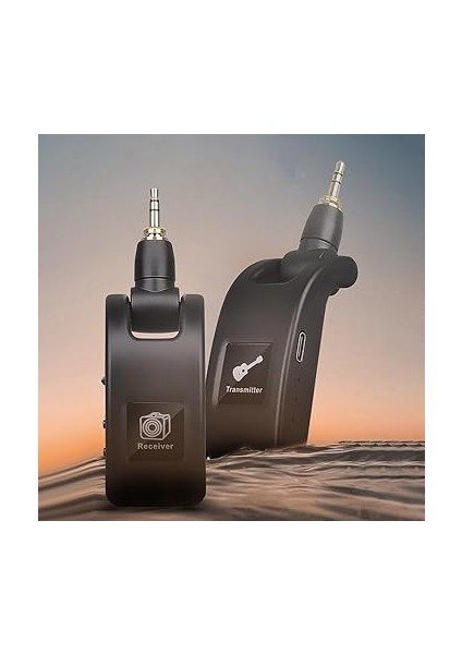 Kablosuz Gitar Sistemi, Ses Verici, Alıcı, Kablosuz USB ile Şarj Edilebilir Elektro Gitar Bas Için fırsatları