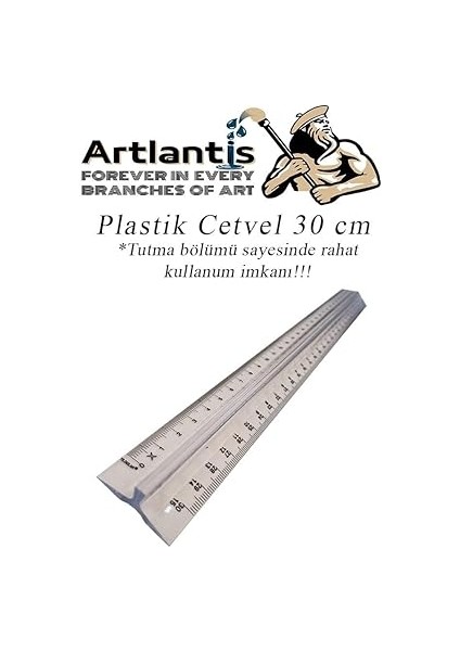 30 cm Plastik Şeffaf 1 Adet Tribli Desimetre Okul Sınıf Öğrenci Tutumu Kolay Cetvel 30 cm modelleri
