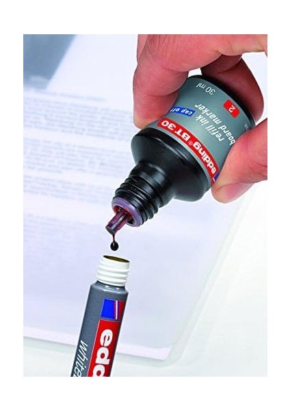 Bt 30 Beyaz Yazı Tahtası Kalemi Yedek Mürekkebi - Siyah - 30ML indirimleri