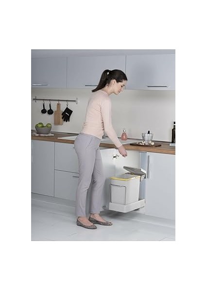 21600 Raylı Dolap Içi Çöp Kovası 16+1 Lt (17 Lt) fiyatları