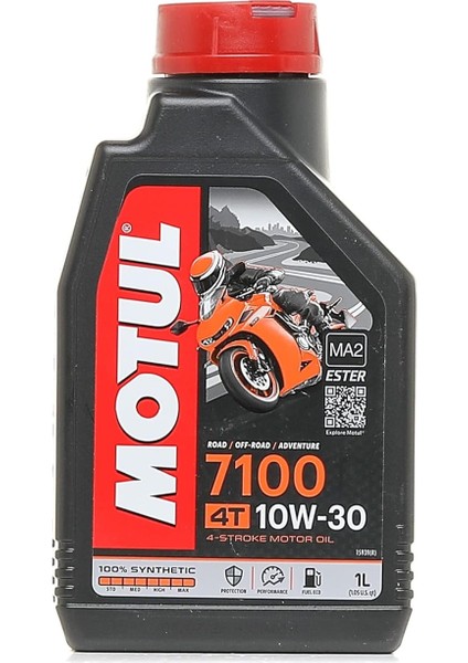 7100 10W30 4t 1 Litre Motosiklet Yagi