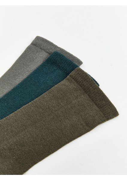 Yeni Sezon Basic Erkek Çocuk Soket Çorap 3'lü modelleri