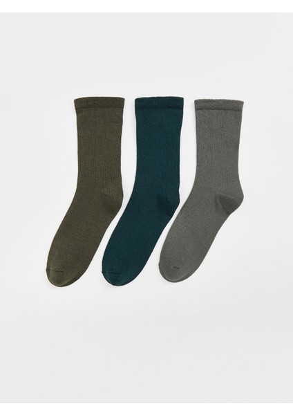 Yeni Sezon Basic Erkek Çocuk Soket Çorap 3'lü