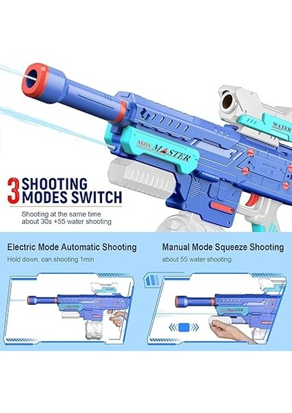 Atış Yapan Su Tabancası Mega Boy Pilli Bataryalı Su Tabancası modelleri