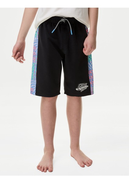 Desenli Deniz Şortu (6-16 Yaş)