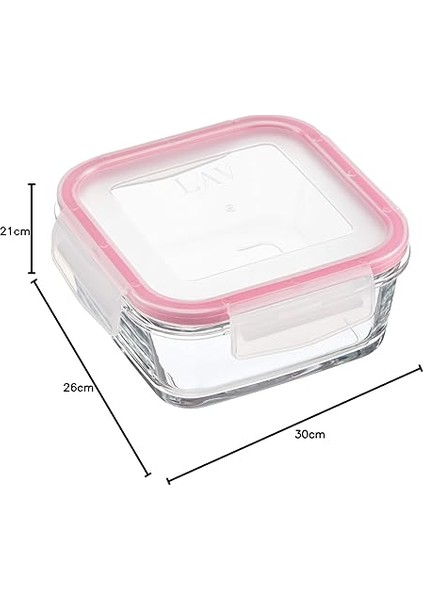 Fresco Orta Boy Tek Parça Cam Saklama Kabı, 720 cc indirimleri