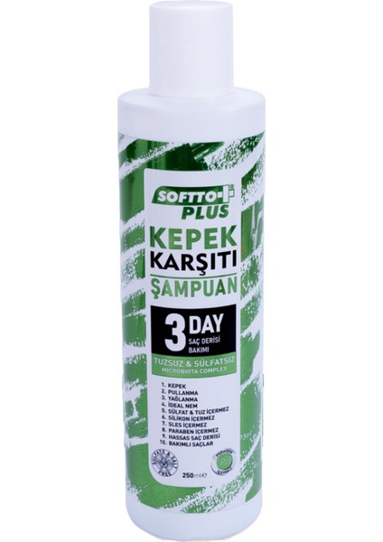 Plus Tuzsuz & Sülfatsız Kepek Karşıtı Onarıcı Şampuanı 250 /ml. ECZANE100