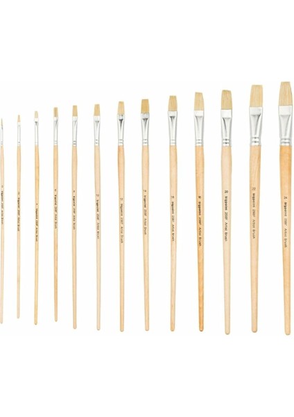 258F Serisi Doğal Kıl Düz Kesik Fırça No:24