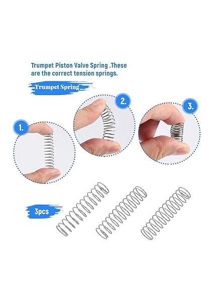 3 Parçalı Yay Aksesuarları Valf Pistonu Trompet Yedek Parça fırsatları