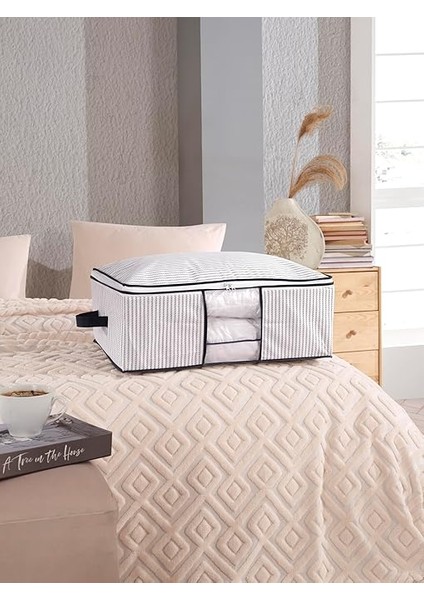 ve Yatak Altı Uyumlu 4 Adet Lüks Pencereli Dolap Düzenleyici Hurç Baza Altı Hurç 64X45X22 cm (Beyaz) modelleri