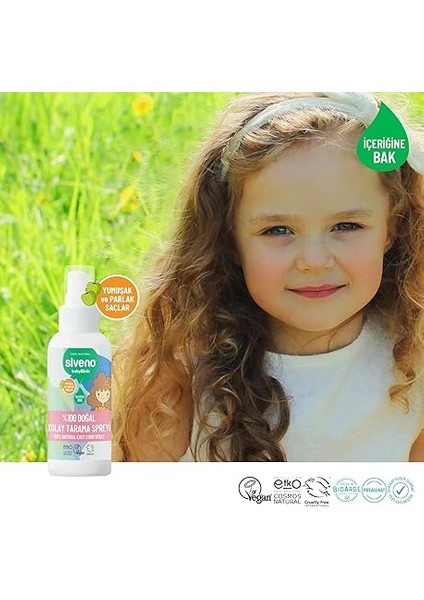 Doğal Kolay Tarama Spreyi Çocuklar Için Nemlendirici Hindistan Cevizi Yağlı 100 ml modelleri