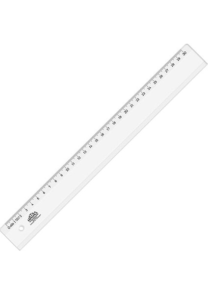 Geniş Plastik Cetvel 30 cm