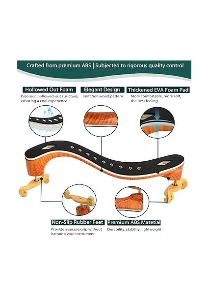 Ayarlanabilir Keman Omuz Desteği, Kaymaz Destek Yastığı (3/4-4/4) indirimleri