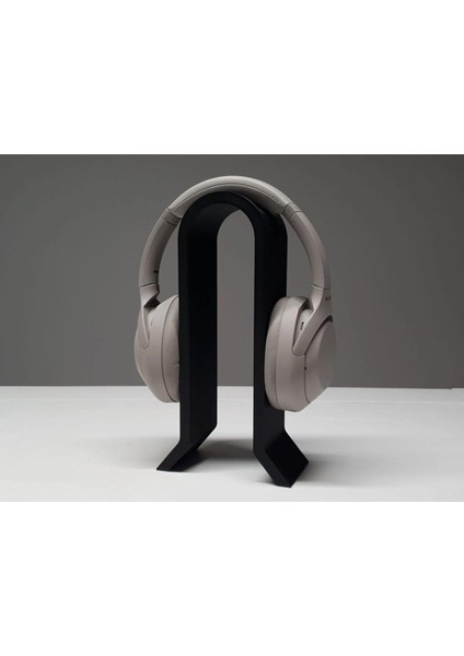 Modern Kulaklık Standı Stand Stant Tutucu Plastik Siyah Siyah THREENM366