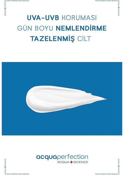 Perfection Acquaboost Yoğun Nemlendirici & Uva-Uvb Güneş Koruma Spf 30, Besleyici, Yenileyici, Nemlendirici Yüz Kremi 50ML, Tüm Ciltler Için fiyatları