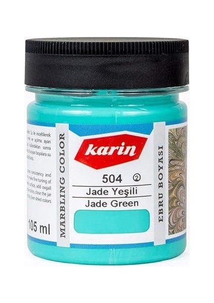 Ebru Boyası 105ML - Jade Yeşili 504
