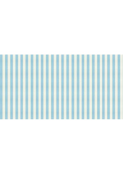 Meri - Pale Blue Stripe Tablecloth - Soluk Mavi Çizgili Kağıt Masa Örtüsü fırsatları