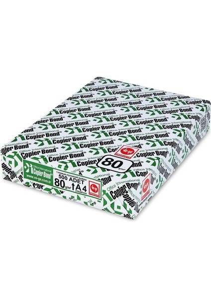 Bond A4 Fotokopi Kağıdı 3 Paket 500 Yaprak x 3 Toplam 1500 Yaprak