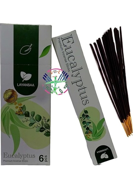 Eucalyptus (Okaliptus) Kokusu Özel Aroma Kokusu Agarbatti Arınma 20 Adet 1 Paket Çubuk Tütsü