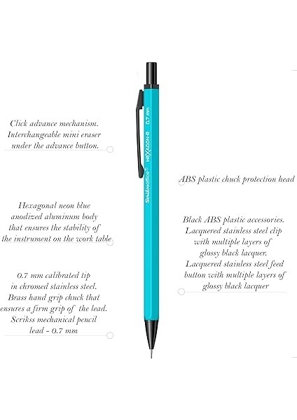 Office Hexagonr Mekanik Kurşun Kalem Turkuaz 0.7 mm fiyatları