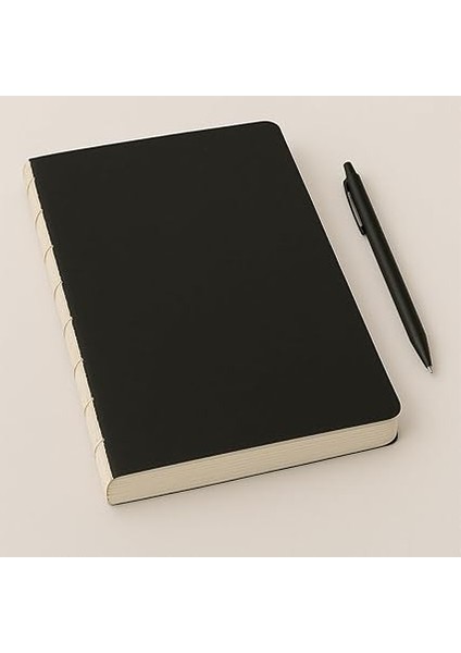 Tanıtım Özel Tasarım Siyah Kraft Kapaklı A4 Defter - 180 Derece Açılabilir, Sırtı DIKIŞLI,%100 El Işçiliği, Ofis, Okul, Günlük Kullanım Için Ideal Defter (Noktalı) fiyatları