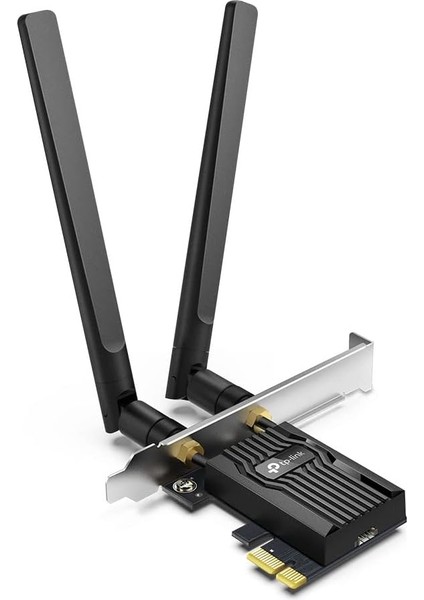 Archer TX55E, AX3000 Wi-Fi 6 Bluetooth 5.2 Pcıe Ağ Kartı, Iki Anten, Özel Soğutucu, 1024-QAM, Ultra Düşük Gecikme, Intel Wi-Fi 6 Yonga Seti, Windows 10/11'i Destekler