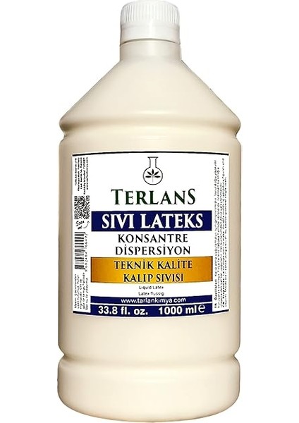 Sıvı Lateks Konsantre Kalıp Sıvısı 1000 ml Teknik Kalite Liquid Latex